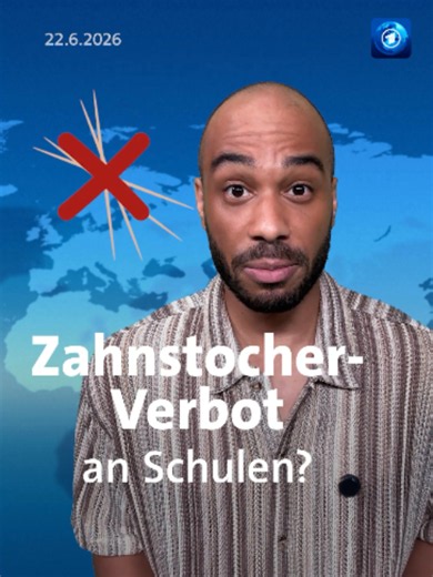 Einige Schulen in Deutschland haben Zahnstocher verboten. Was dahintersteckt, erfährst du in diesem Video. #zahnstocher #tagesschau #nachrichten
