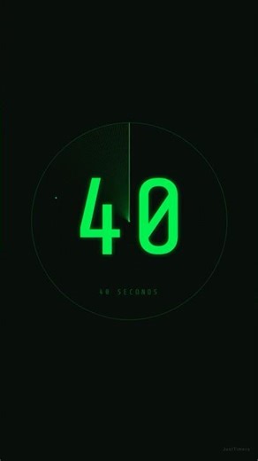 40s Silent Radar Timer 📡 40 Second Countdown (No Sound) #Shorts