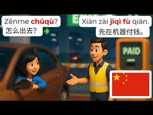 🇨🇳 Parking Lot Conversation Crash Course | HSK1-2 | Easy Introduction to Learning Mandarin Chinese