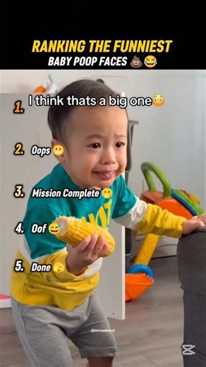 Ranking the Funniest Baby Poop Faces 😂👶