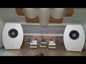 Lii audio F15 in test open baffles with trafomatic kaivalya's.