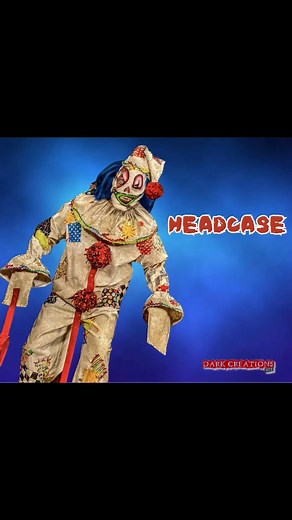 Our professionally sewn and distressed straight jacket Headcase clown will be on sale for the next two weeks starting this Friday! Darkcreationsatx.com #clown #clowncostume #headcase #dcatx | Dark Creations ATX