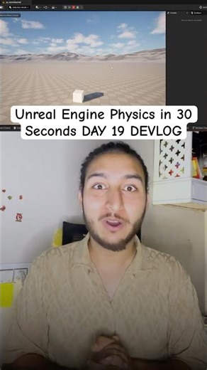 Unreal Engine Physics in 30 Seconds DAY 19 DEVLOG #devlog #unrealengine