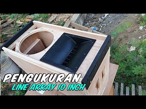 latest model 10 inch line array box measurements