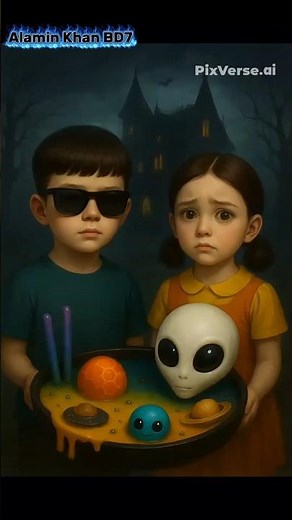 "Alien Express |The Girl Who Transformed Into an Alien After the Red Orb|4K Cinematic Sci-Fi Story