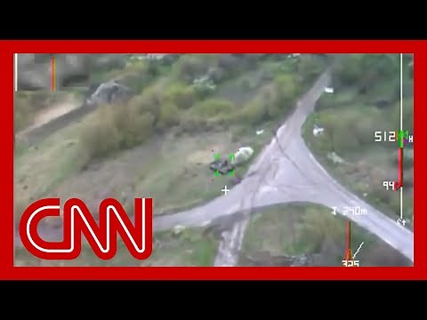 Video shows 'kamikaze' drone's POV moments before striking Russian tank