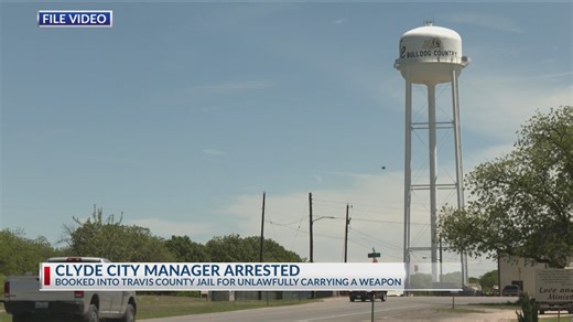 Clyde City Manager arrested