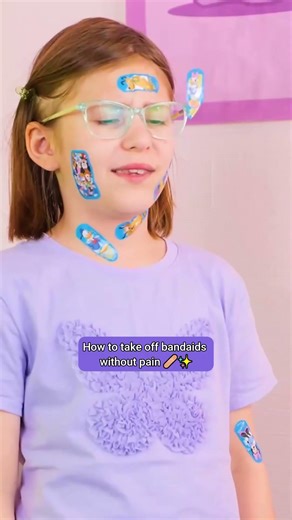 Painless way to remove bandages! 🩹✨#lifehacks #useful