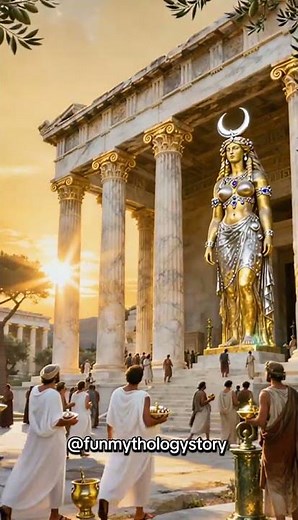 The Giant Statue Of Zeus at Olympia in Ancient Greece