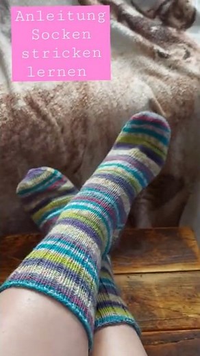 Anleitung Socken #stricken , Schritt für Schritt, Video-Serie