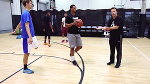 Watch the Masterclass: https://DeepGameBasketball.com/egt Coach Nick from @bballbreakdown reveals a major key to the dribble hand-off that makes it much, much more difficult for the defender to guard the receiver. This is one of those subtle techniques that coaches drool over -- because, when you do it correctly, it proves to your coach that you know how to think the game, and makes his job that much easier. | Deep Game Basketball