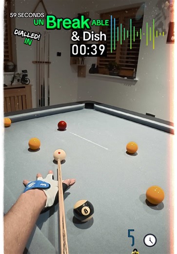 FAST 59 second Break and dish / Break and Run on a Billiards English 🎱 pool table #breakdish #breakandrun #speedpool