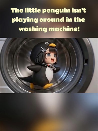 The Little Penguin's Washing Machine Adventure