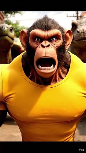 🤔 AI Monkey's Epic Brain Teaser! 🐒🔥 Hilarious Twist Ending #AIVideo #Shorts