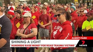 Hundreds of road trauma victims and their families have rallied at Albert Park Lake to raise awareness of the dangers on Victorian roads. Shine a Light on Road Safety is in its ninth year of supporting victims. 7NEWS at 6pm | More local news: www.7news.com.au/news/vic #7NEWS | 7NEWS Melbourne