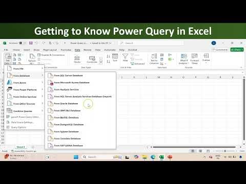 1. Getting to Know Power Query in Excel - Power Query Course