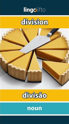 🇬🇧🇵🇹 division - divisão : learn English : vamos aprender inglês : vocabulary builder