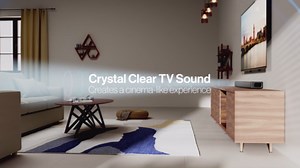 OXS S3 2.0 Channel Sound Bar, 80W Soundbar TV Speaker, 3D Surround Sound, Black