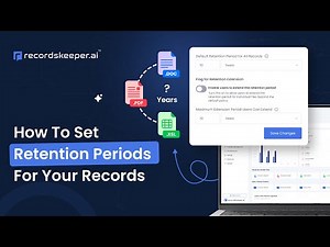 How to Set Document Retention Policies in RecordsKeeper.AI