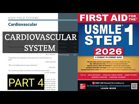 First aid CVS part 4 || cardiovascular system || first aid lectures || first aid USMLE step 1
