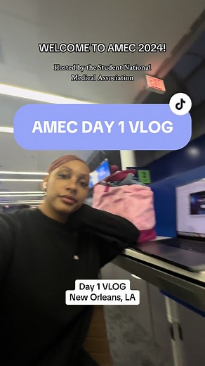 NOLA x AMEC, day one, we arrived and got right to it! Im so exifted to share the behind the scenes of AMEC this year, hosted by the SNMA. Might as well call me an AMEC ambassador because the way yall going to see me as a resident phyisican be in the position as a speaker, filling out the room with eager future obgyns ready to hear my thoughts, it was only right to go all out!! Had a great time and i hope yall enjoy this vlog footage. More to come! Took @United Airlines to NOLA and the first stop