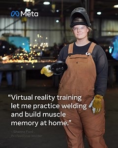 1.2K reactions · 53 shares | Training in virtual reality with ForgeFX Training Simulation Software helps welding students learn the specialized skills they need to start a new career. | Meta | Facebook