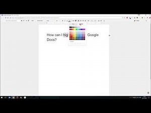 How To Add Text Highlight Colours In Google Docs (60 Secs)