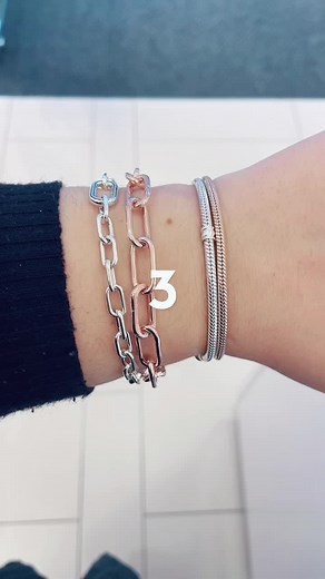 3 ideas of how to style your Pandora me link bracelet, shop now!✨ #123PandoraME #BOSSMoves #ThatNewLookFeeling #foryou