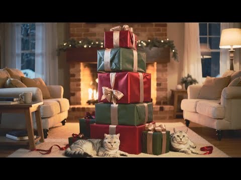 Cozy Christmas Winter Scenes with Cute Animals ❄️✨ Relaxing Snowfall Ambience for 11 Hours