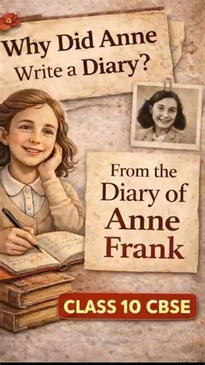 Why Did Anne Frank Write a Diary? | Class 10 CBSE English #cbseenglish #class10english #annefrank