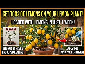 🍋 How to Fertilize Your Lemon Tree for Maximum Fruit! (Complete Guide)