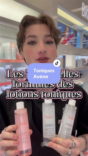 Les 3 différents toniques de @Eau Thermale Avène ❤️ #skincare #toner #skincaretips #Viral #fyp