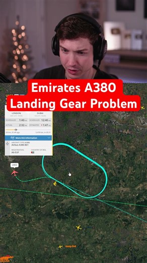 Emirates A380 Landing Gear Problem