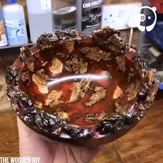544K views · 962 reactions | How to make bowls from wood & resin Partner: The Wooden Joy: youtube.com/channel/UCWvifqxyVYpD1hM7LSeZL4w/featured | Bored Panda Art | Facebook