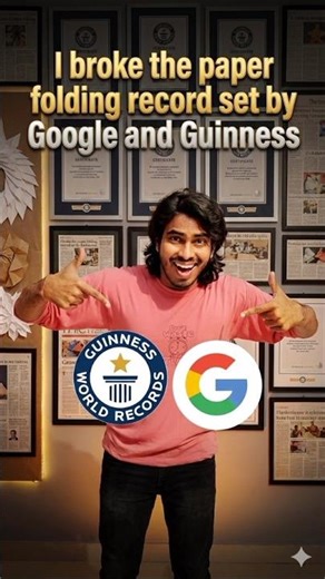 PAPER FOLDING WORLD RECORD 😱