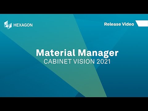 Material Manager | CABINET VISION 2021