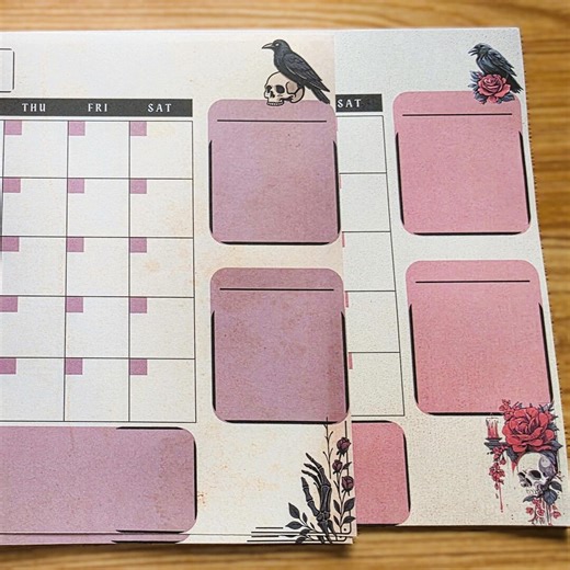 Undated Monthly Weekly Planner Pad Set | Tear-off Desk Organizer - Etsy