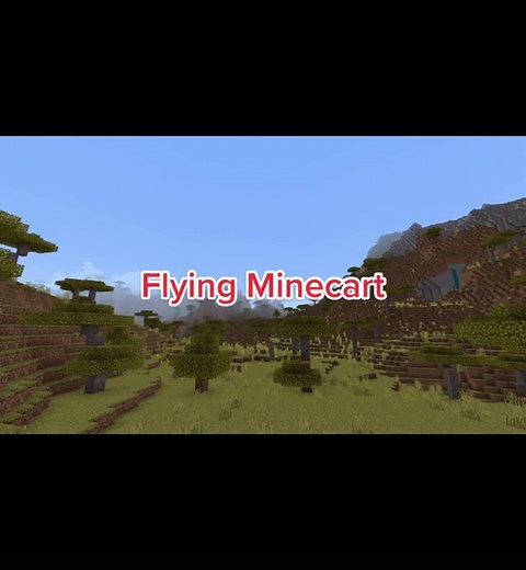 Flying Minecart Tutorial in Minecraft Bedrock Edition