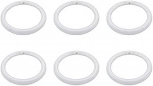 lumenivo FC12T9 32W Light Bulb Replacement for GE Kitchen & Bath Circline Fluorescent T9 Bulb, 32 Watt Circular Bulb T9 12 Inch Diameter, Warm White (6 Pack)