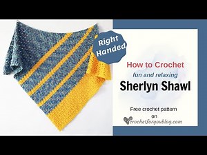 2 Rows Repeat Crochet Shawl Free Pattern + Fast & Easy Beginner Friendly Tutorial