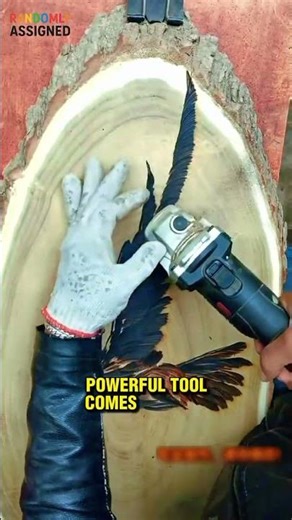 This Artist Uses a Metal Grinder to Create Mind-Blowing Wood Art! 🔥 #shorts #foryou