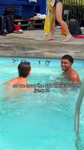 Why do divers always have a spa on pool deck?