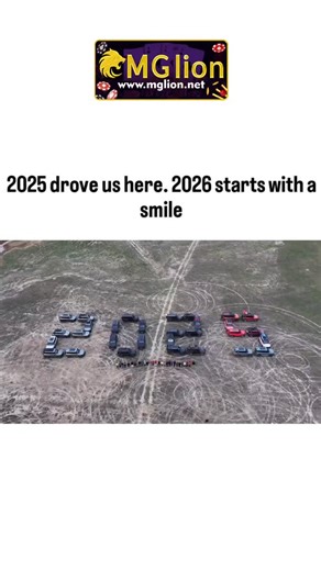 bio life 🧬 on Instagram: "#mgloin #csmediain The X post features a creative aerial display where vehicles are arranged to form the year "2025," symbolizing the end of the year, followed by a transition to "2026" with a red vehicle, suggesting a hopeful new beginning, accompanied by a cover of "Blinding Lights" by The Weeknd, which has been notably popular and culturally significant, often associated with new year celebrations due to its upbeat and reflective tone. The arrangement of cars to for