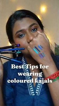 You will NOT REGRET learning these tips | Coloured kajal 101 for festivals