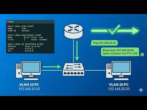 VLAN Configuration on Single Switch 🔥 2 VLANs Complete Working Lab | CCNA