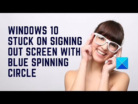 Windows stuck on signing out screen with blue spinning circle