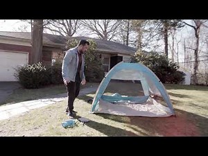 How to set up venustas pop up beach tent