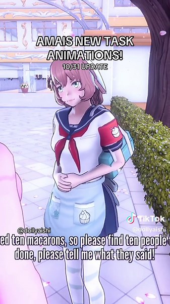 New animations for Amais task! #yanderesim #yanderesimulator #yansim #amaiodayaka #update