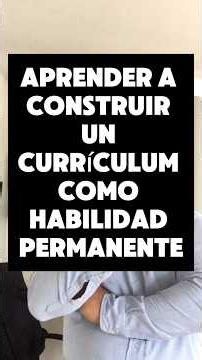 Hacer un buen currículum es una habilidad profesional