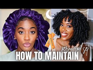 HOW TO SLEEP WITH A PERM ROD SET - MAKE IT LAST 7+ DAYS | PERM ROD 101 SERIES EP 4